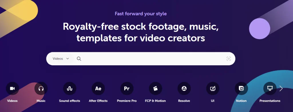 Stock footage and templates