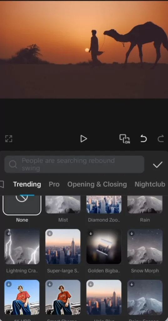 Adding visual effect
