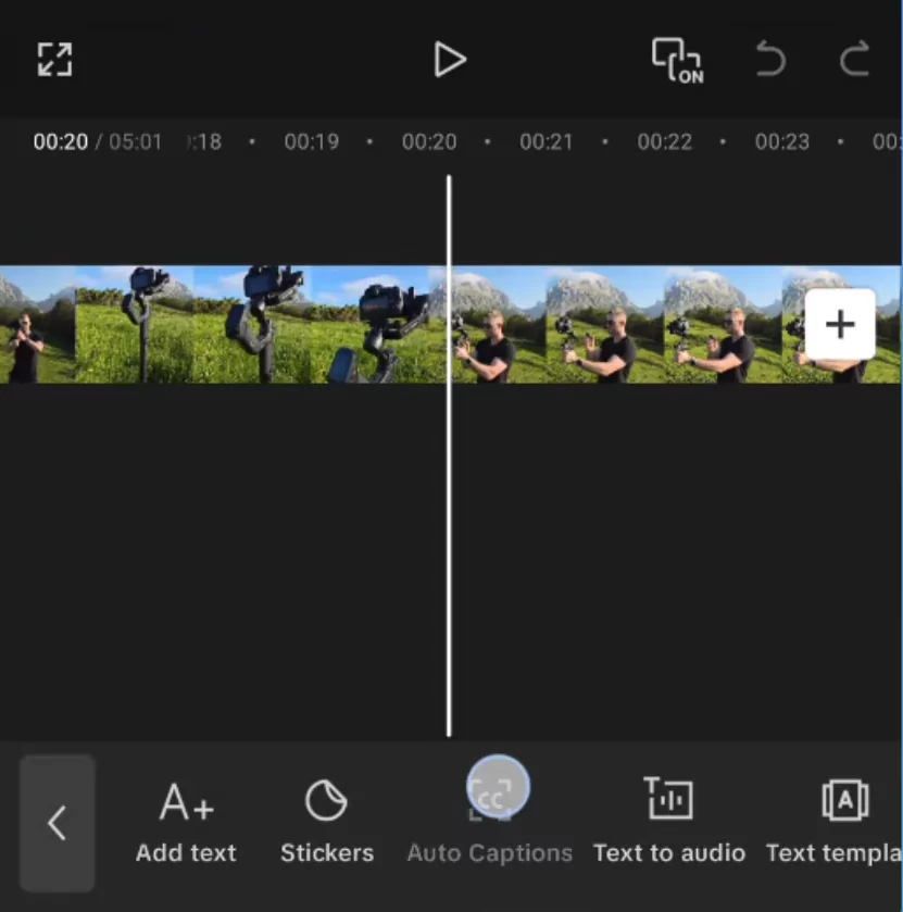 Choose auto captions