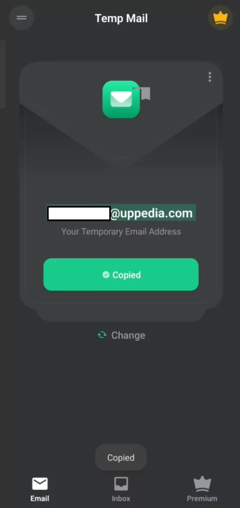 Copy mail option