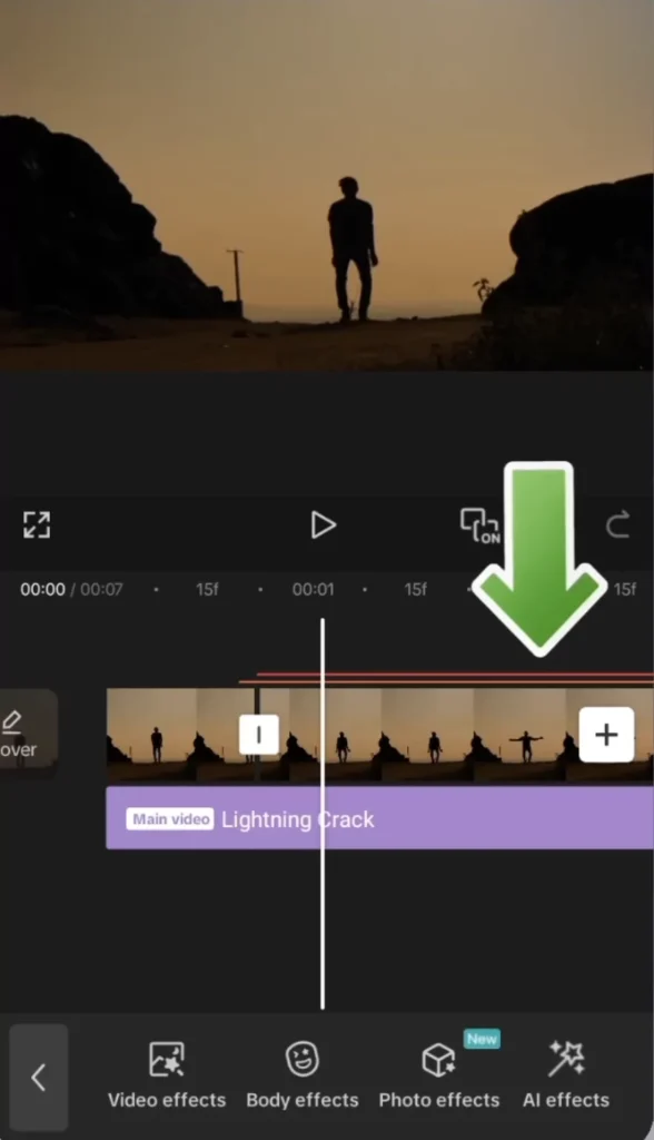 Effects not visible in video