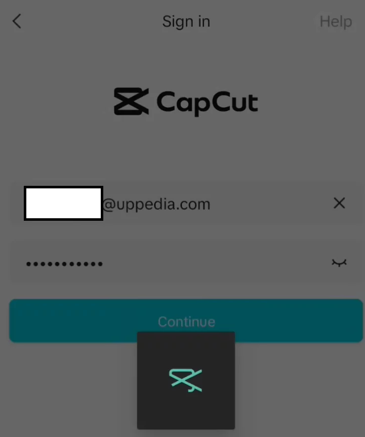 Enter the new temporary email and login