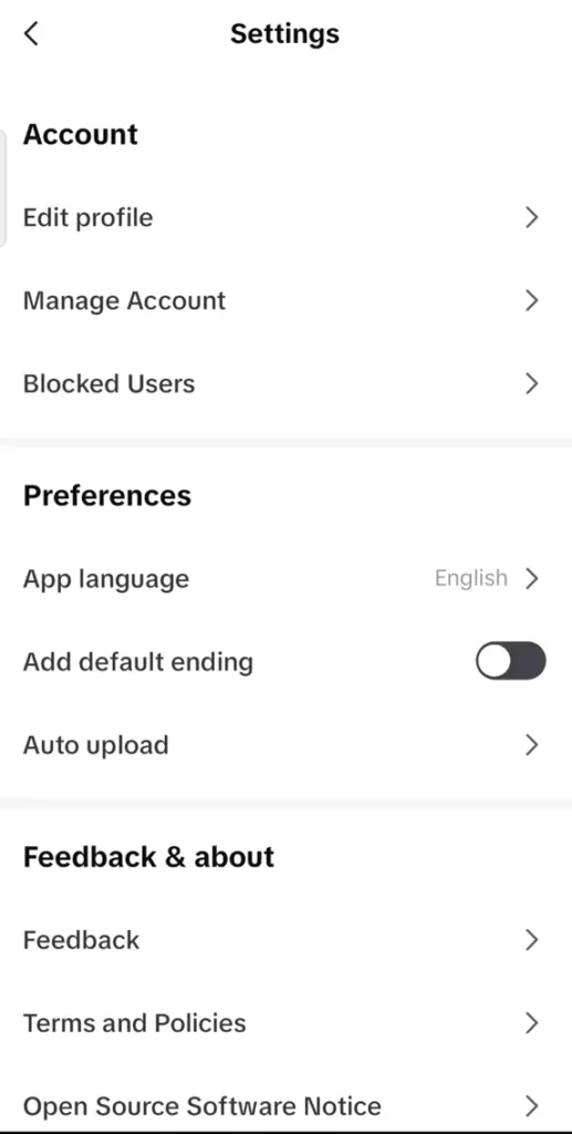 Fix CapCut "File Not Supported" Error – Quick & Easy Solutions 5 Go to settings