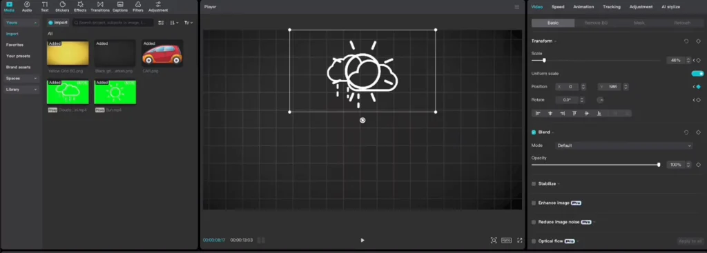 Graphic animations