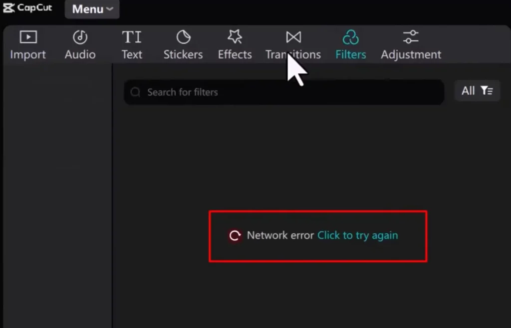 CapCut Network Error: The Complete Troubleshooting Guide 3 Network Error in CapCut