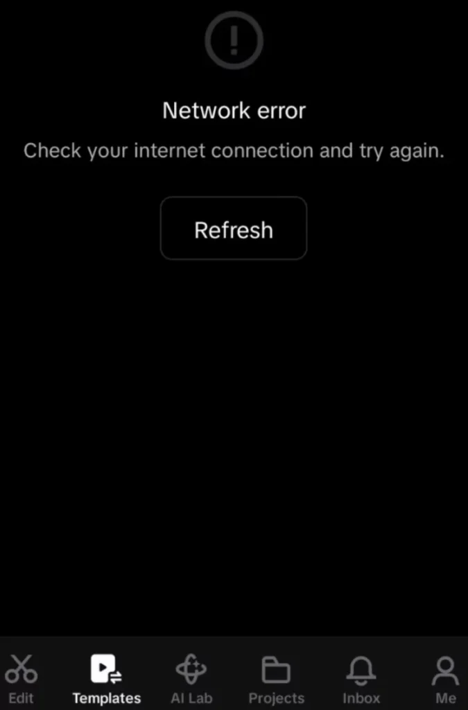 Fix CapCut "Too many people are using this feature now try again later" 3 Network error on templates