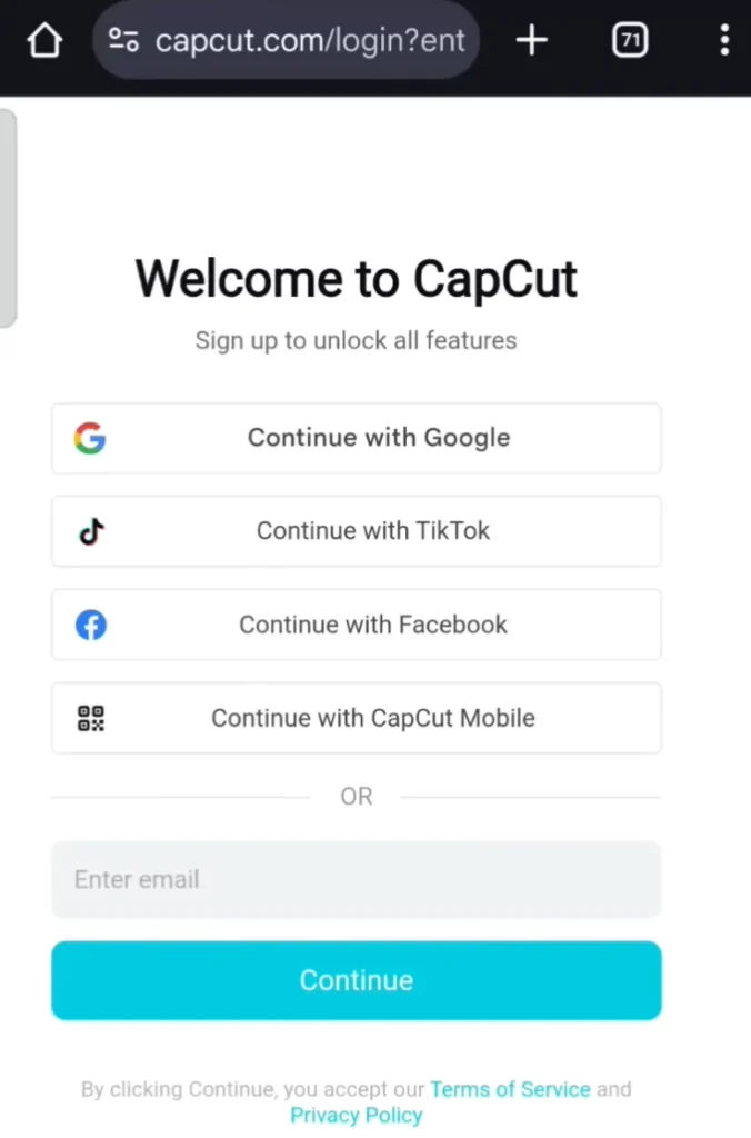 Preparing for a fresh sign up