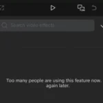 Too many people are using this feature now