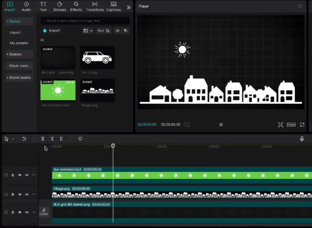 Using keyframes