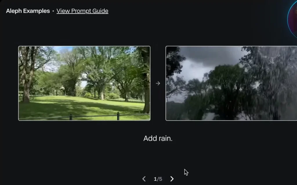 Editing using Runway