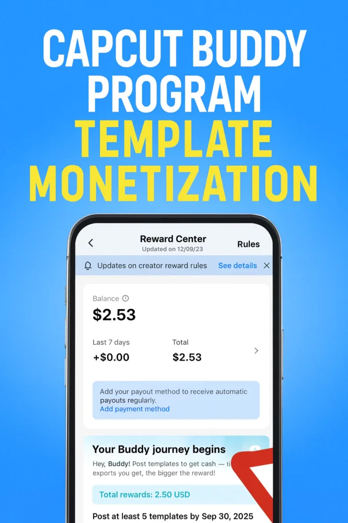 Full details and guide regarding CapCut Buddy Program