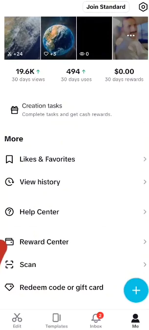 CapCut Buddy Program 2025: Complete Guide to Tasks, Rewards & Monetization 13 Go to reward center