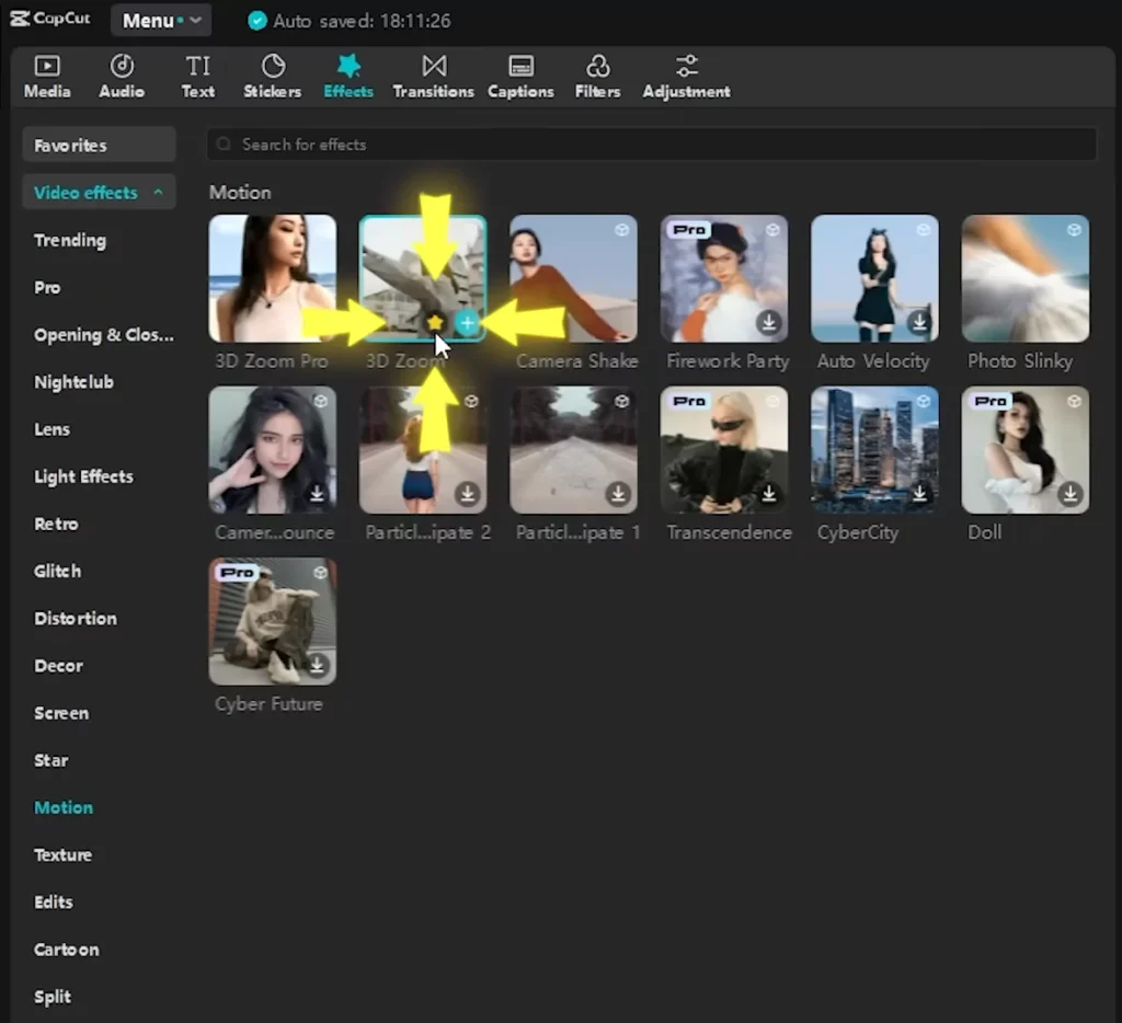 CapCut vs Premiere Pro (2025): Which Video Editor is better? 17 Adding the effects to your favorites
