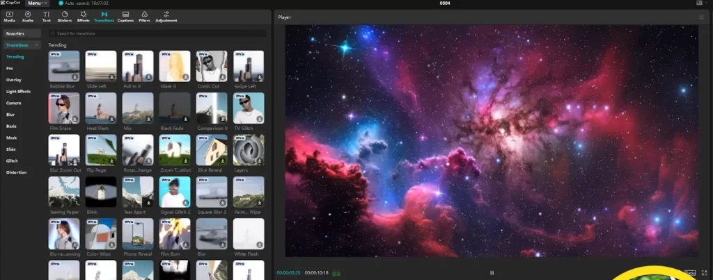 CapCut vs Premiere Pro (2025): Which Video Editor is better? 16 Applying transitions to the clip