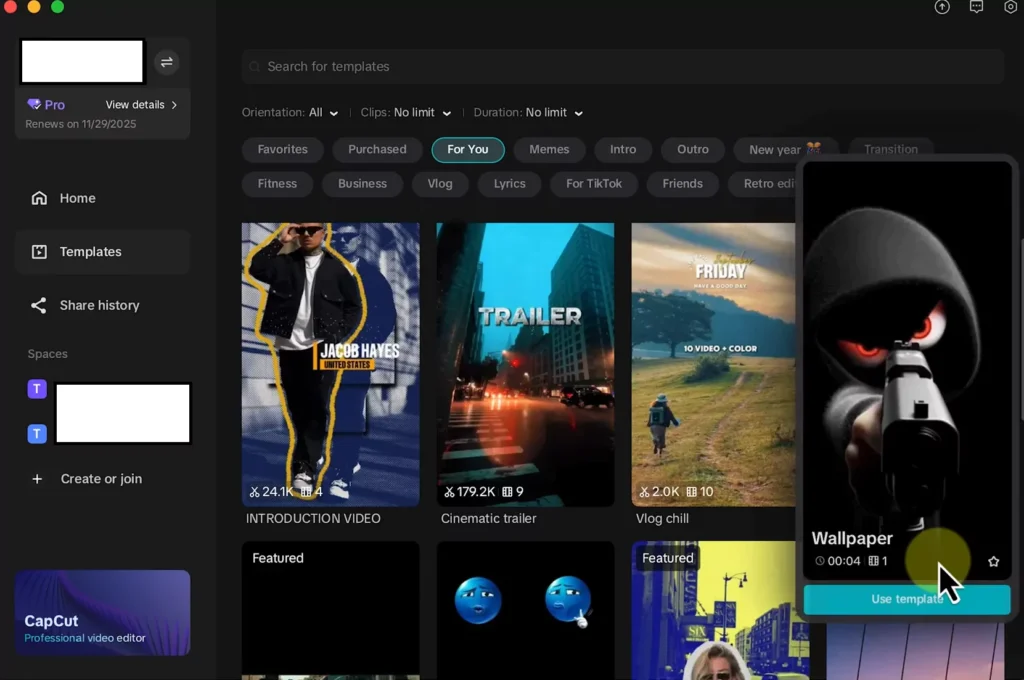 CapCut Templates screenshots