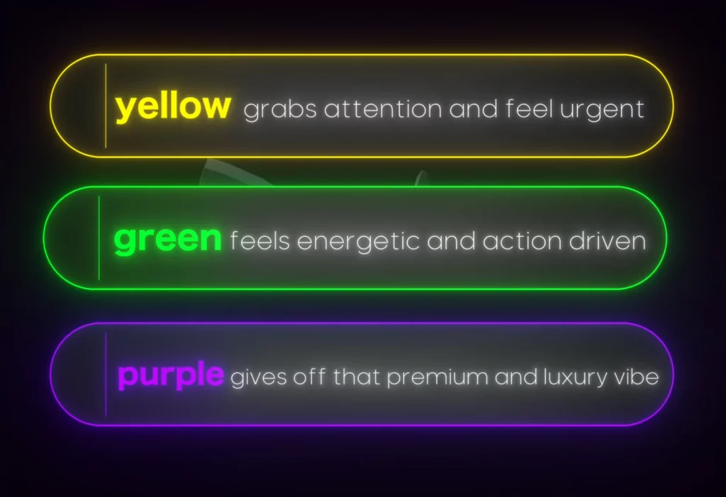 Color psychology of fonts