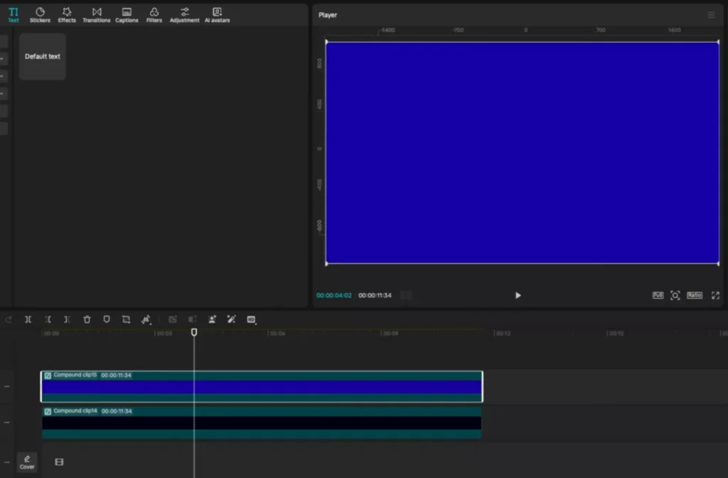 Creating compound clip on each layer