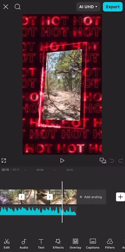 Editing the project