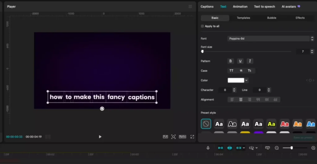 Final result of slide up and down animation