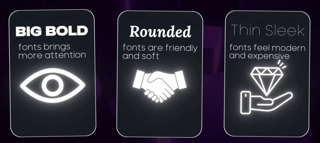 Font selection