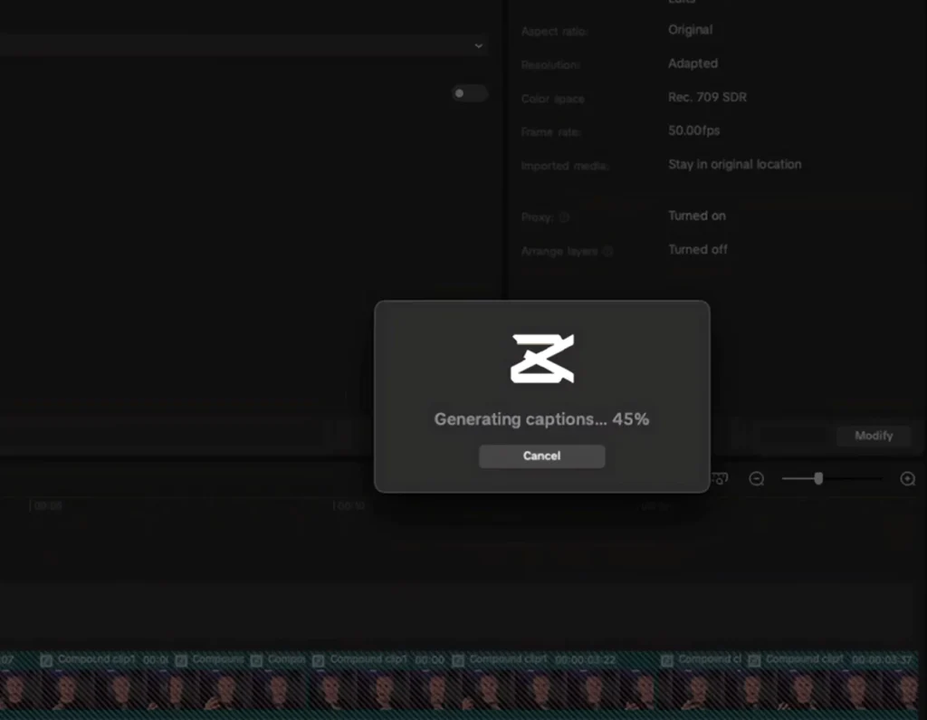 Generating captions