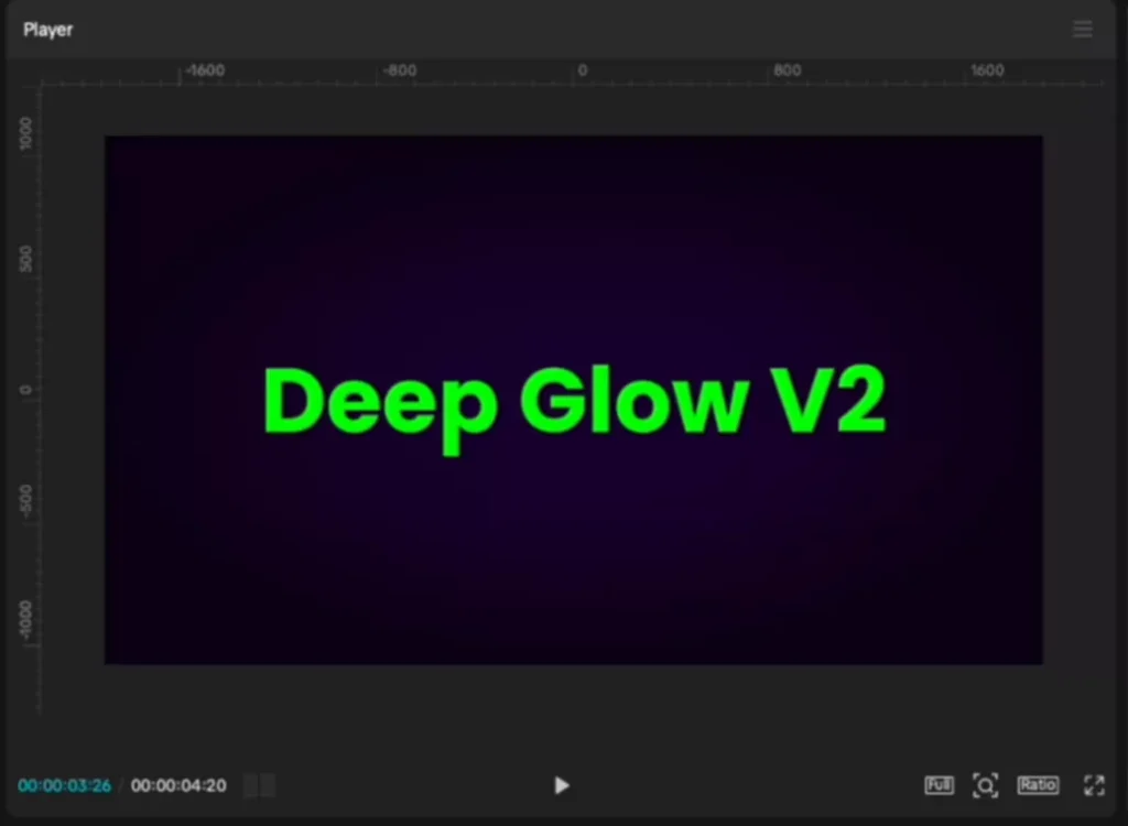 Glow 2 effect in the effects tab