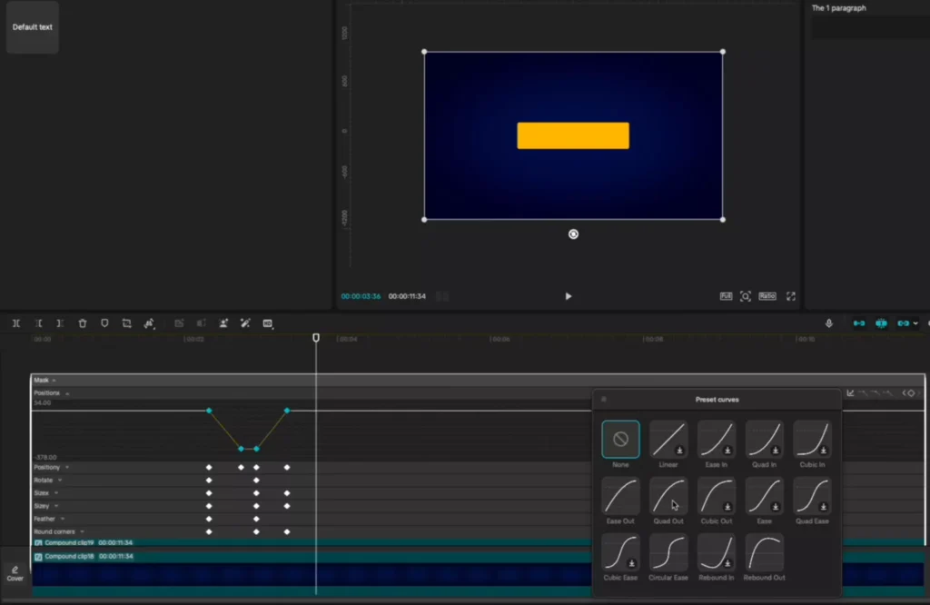 Quad out for smooth effects