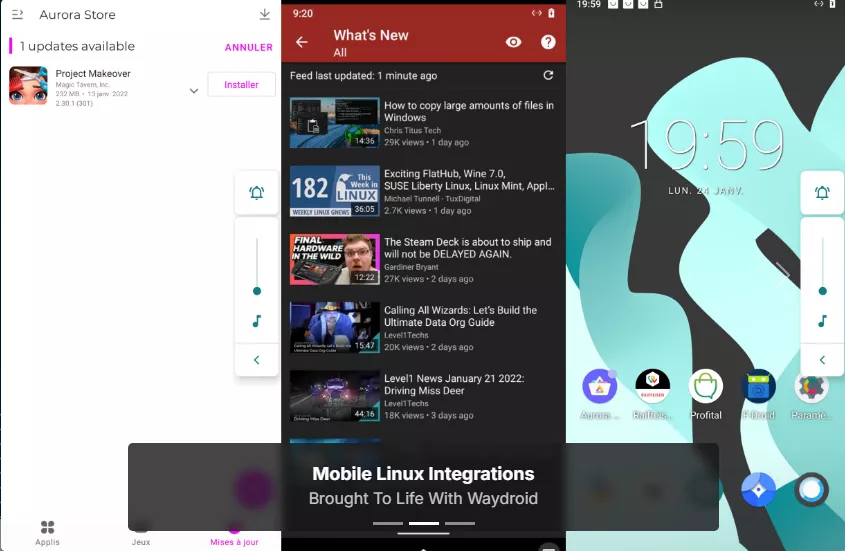 How to run CapCut on Linux using Waydroid? 4 Screenshot of the UI while using WayDroid