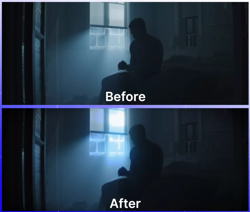 Before and after halo effect