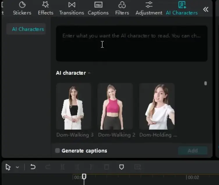 AI characters