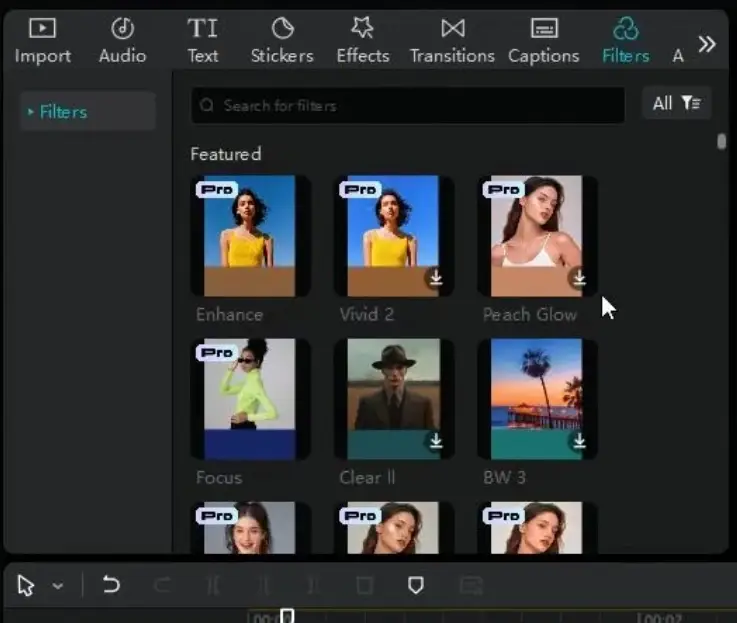 Filters for visual effects