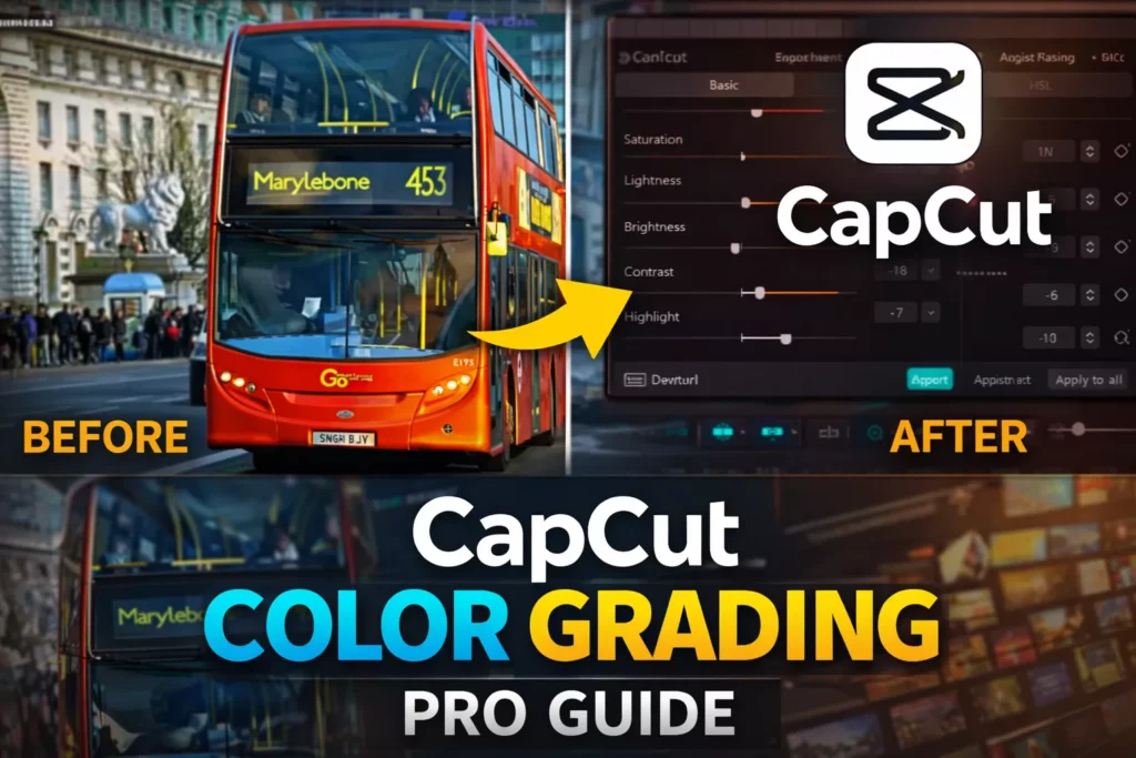 CapCut color grading complete tutorial