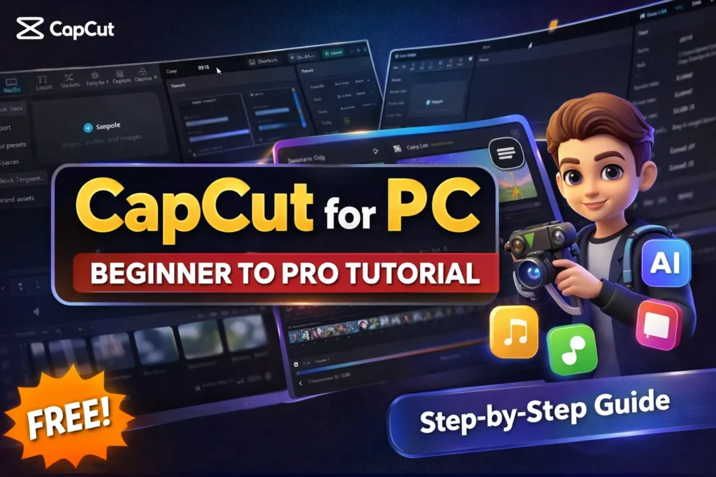 CapCut for PC beginner to pro tutorial