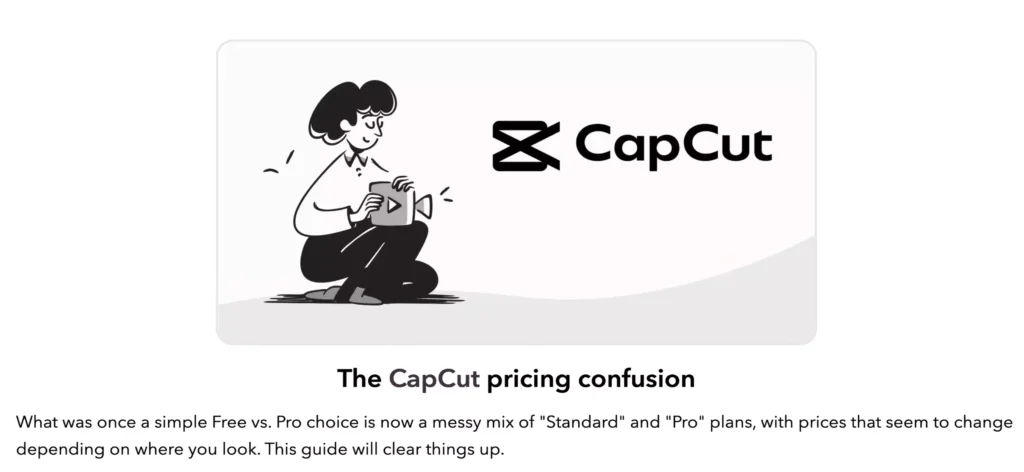 CapCut Pro vs. Free pricing and plan details