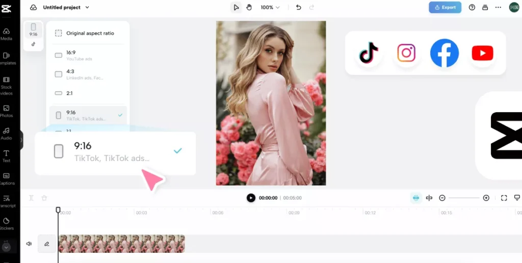 Choosing the right aspect ratio for the platform