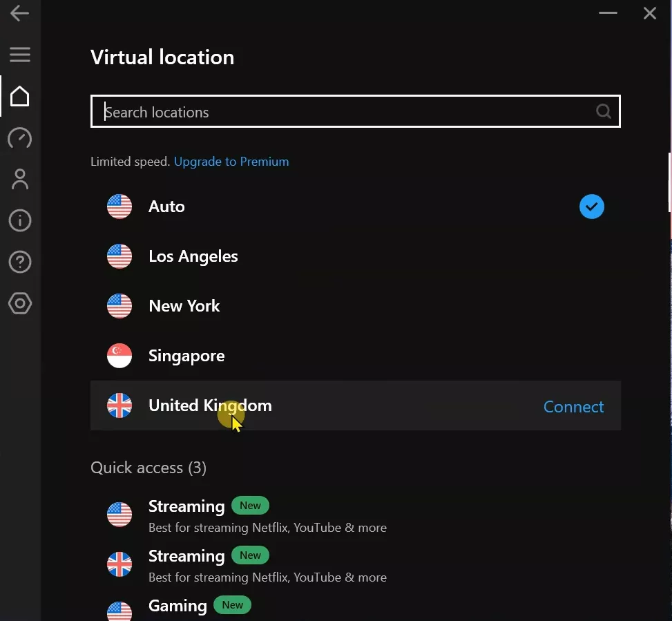 Connecting the VPN