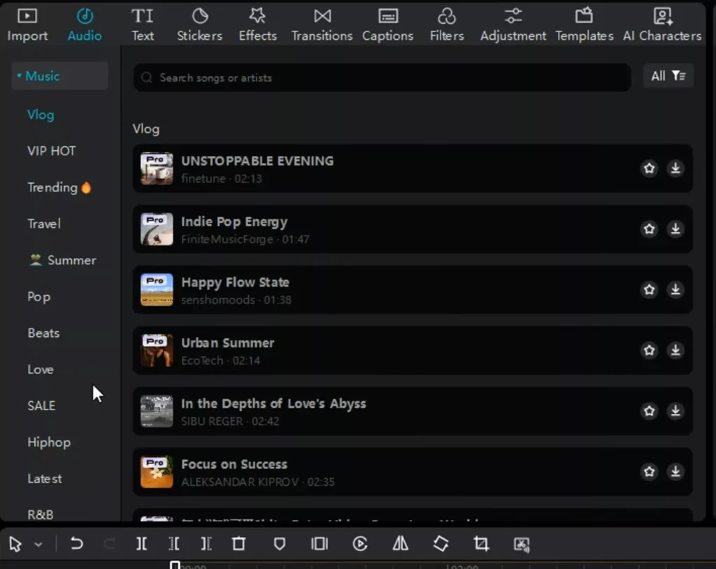 Expanded music library and assets available in PRO