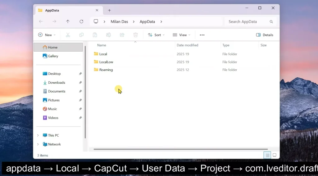 Follow this path in Windows to get your video file with pro features