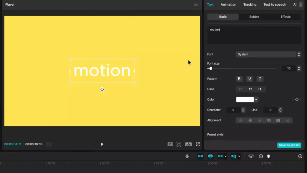 Add the text box on top of the background and adjust the location