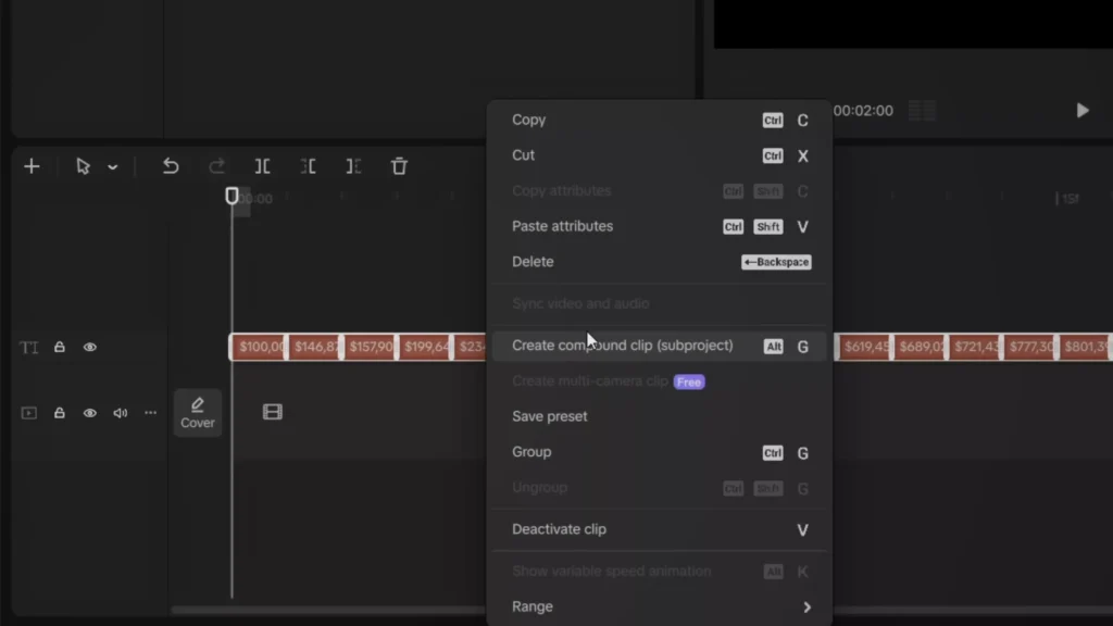 Create a compound clip