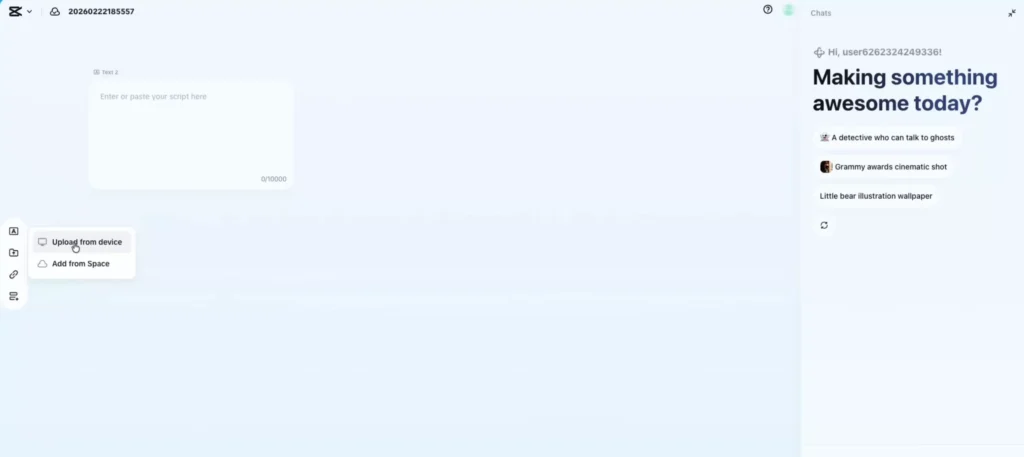 Infinite canvas - digital whiteboard CapCut