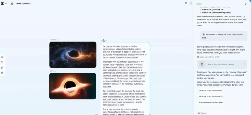 Making an educational video about black holes