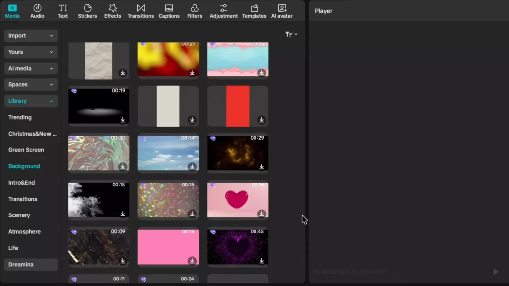 Navigate to Media and Library Tab