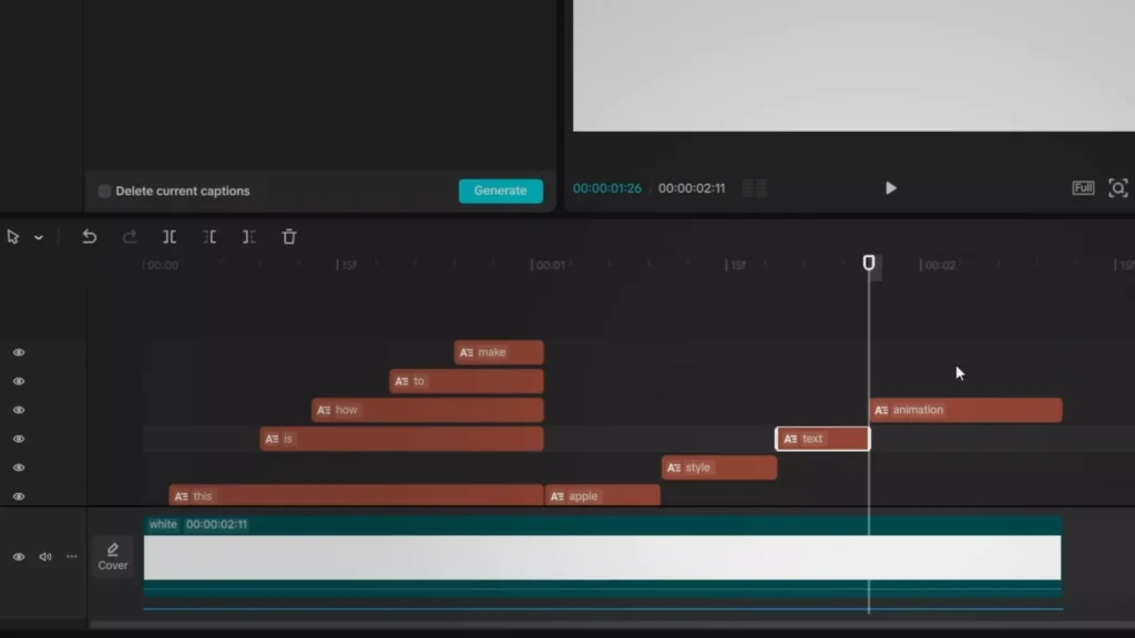 Stacking the layers for animation