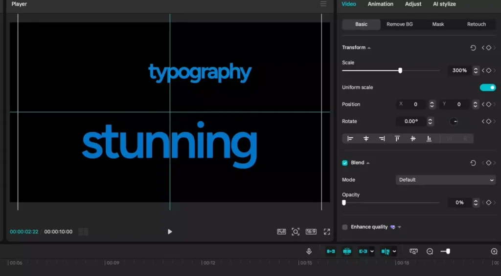 Turn the opacity down to zero