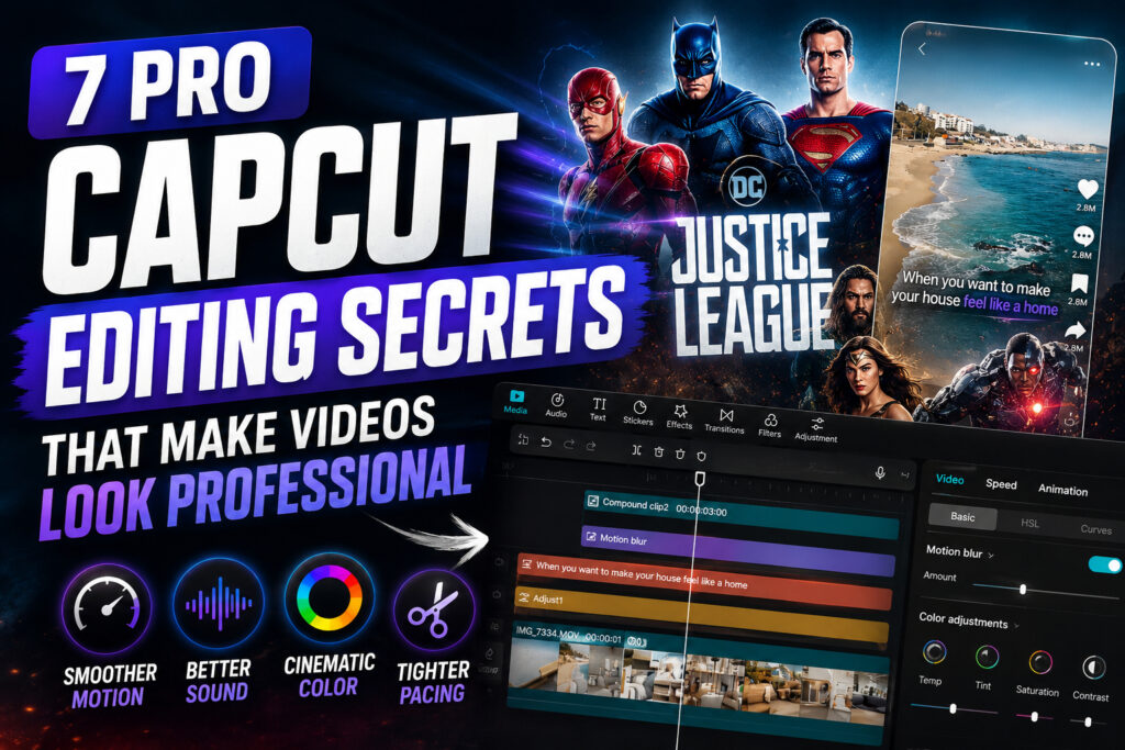 7 CapCut editing secrets