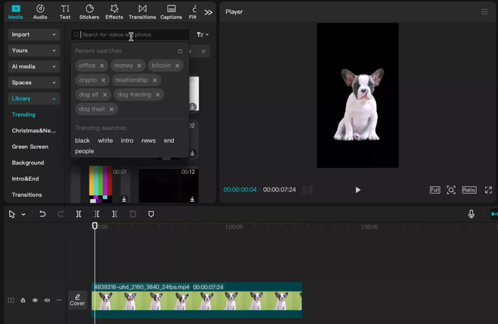 Add an image from library