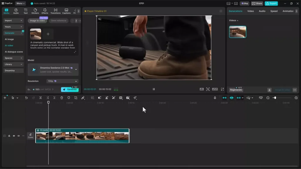 Image has been transformed into a smooth video
